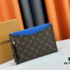 M60910, Real Product Photography, Exquisitely Crafted Pallas Clutch Combining Classic Monogram Canvas with Vibrant Colors for a Delightful Effect