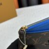 M60910, Real Product Photography, Exquisitely Crafted Pallas Clutch Combining Classic Monogram Canvas with Vibrant Colors for a Delightful Effect