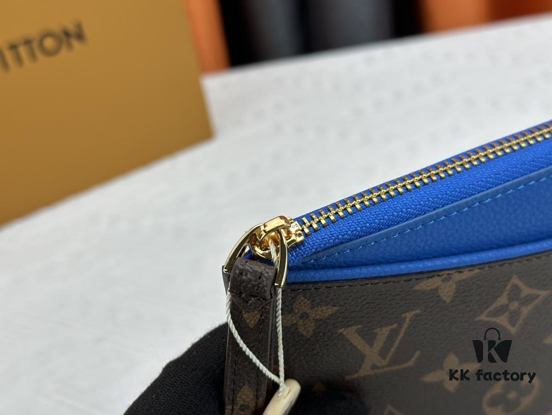 M60910, Real Product Photography, Exquisitely Crafted Pallas Clutch Combining Classic Monogram Canvas with Vibrant Colors for a Delightful Effect