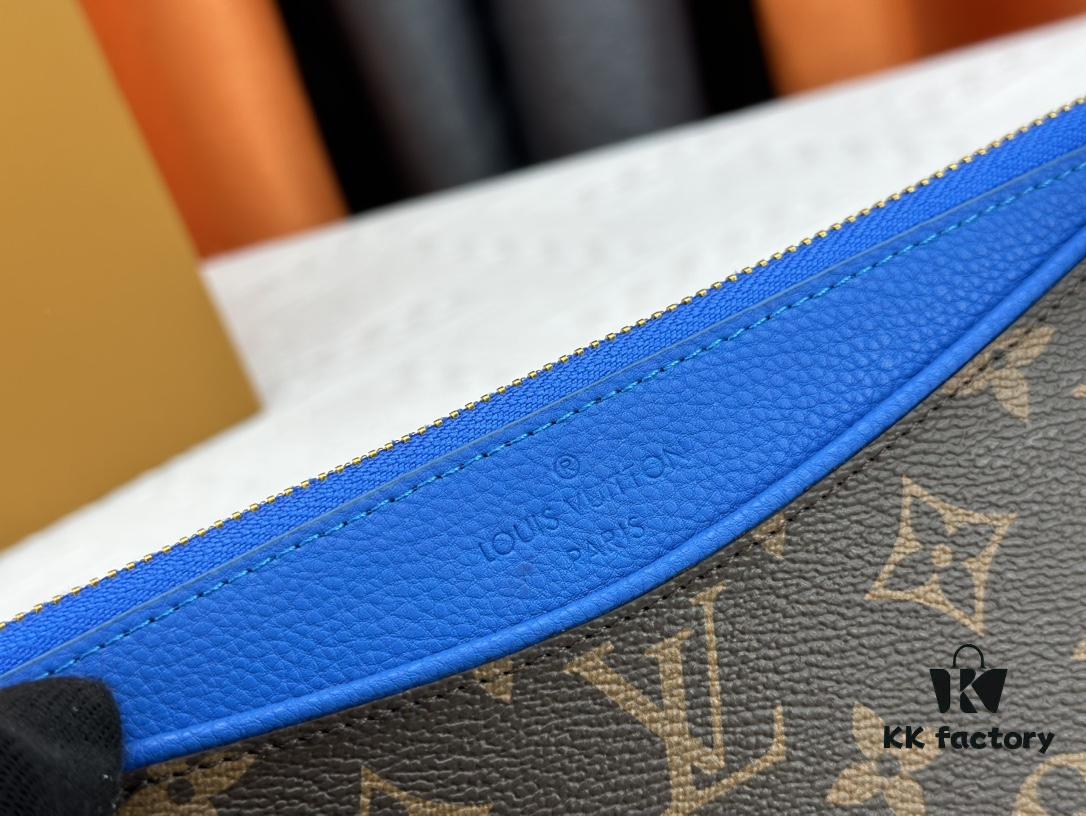 M60910, Real Product Photography, Exquisitely Crafted Pallas Clutch Combining Classic Monogram Canvas with Vibrant Colors for a Delightful Effect