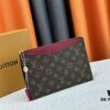 M60910, Real Item Photography, Exquisitely Crafted Pallas Clutch Combining Classic Monogram Canvas with Vibrant Colors for a Delightful Effect