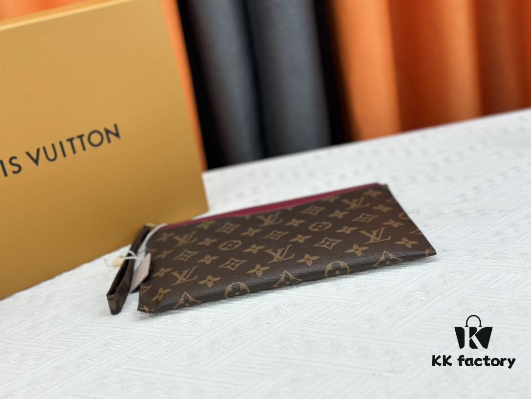 M60910, Real Item Photography, Exquisitely Crafted Pallas Clutch Combining Classic Monogram Canvas with Vibrant Colors for a Delightful Effect