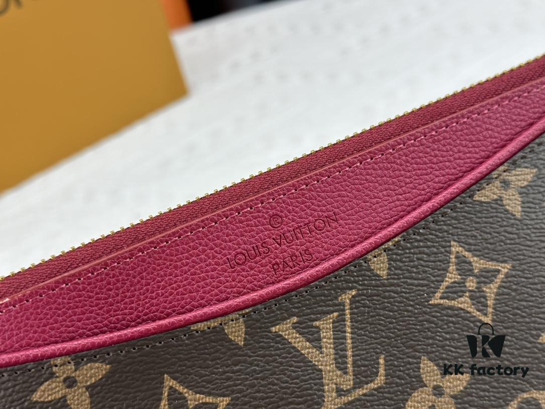 M60910, Real Item Photography, Exquisitely Crafted Pallas Clutch Combining Classic Monogram Canvas with Vibrant Colors for a Delightful Effect