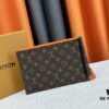 M60910, Real Item Photography, This Exquisitely Crafted Pallas Clutch Combines Classic Monogram Canvas with Vibrant Colors for a Delightful Effect