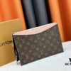 M60910, Real Item Photography, Exquisitely Crafted Pallas Clutch Combining Classic Monogram Canvas with Vibrant Colors for a Delightful Effect