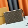 M60910, Real Item Photography, Exquisitely Crafted Pallas Clutch Combining Classic Monogram Canvas with Vibrant Colors for a Delightful Effect
