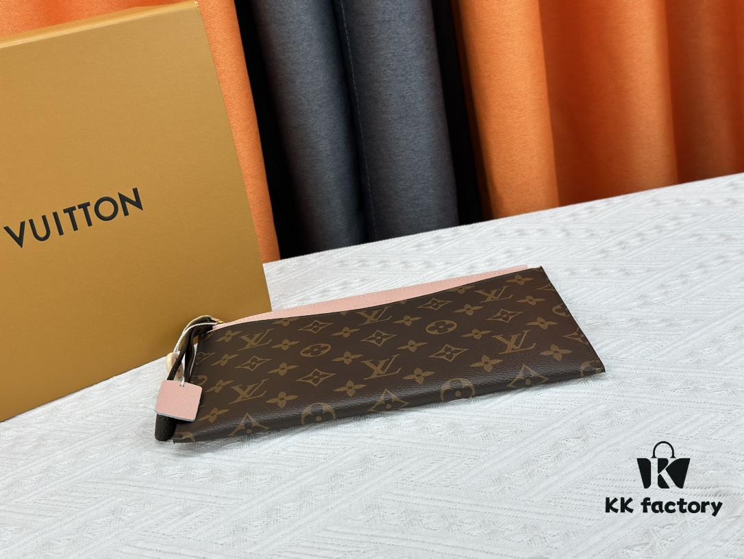 M60910, Real Item Photography, Exquisitely Crafted Pallas Clutch Combining Classic Monogram Canvas with Vibrant Colors for a Delightful Effect