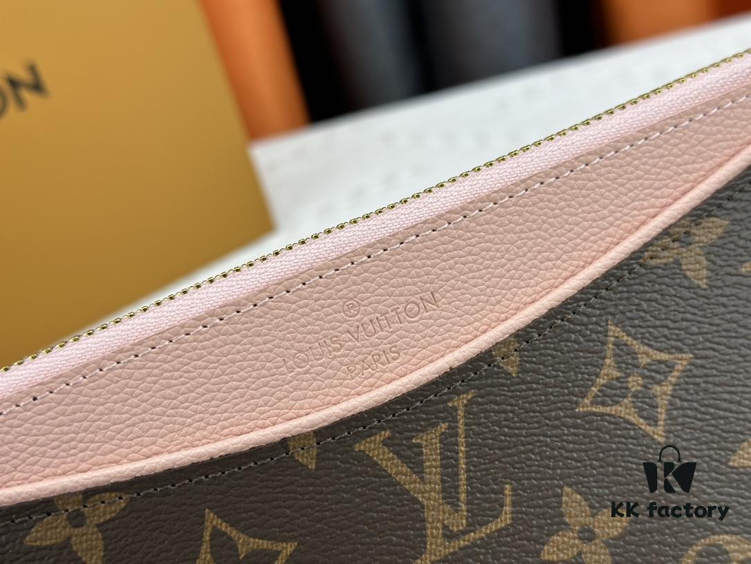 M60910, Real Item Photography, Exquisitely Crafted Pallas Clutch Combining Classic Monogram Canvas with Vibrant Colors for a Delightful Effect