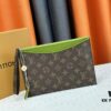 M60910, Real Item Photography, Exquisitely Crafted Pallas Clutch Combining Classic Monogram Canvas with Vibrant Colors for a Pleasing Effect