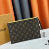 M60910, Real Item Photography, Exquisitely Crafted Pallas Clutch Combining Classic Monogram Canvas with Vibrant Colors for a Delightful Effect