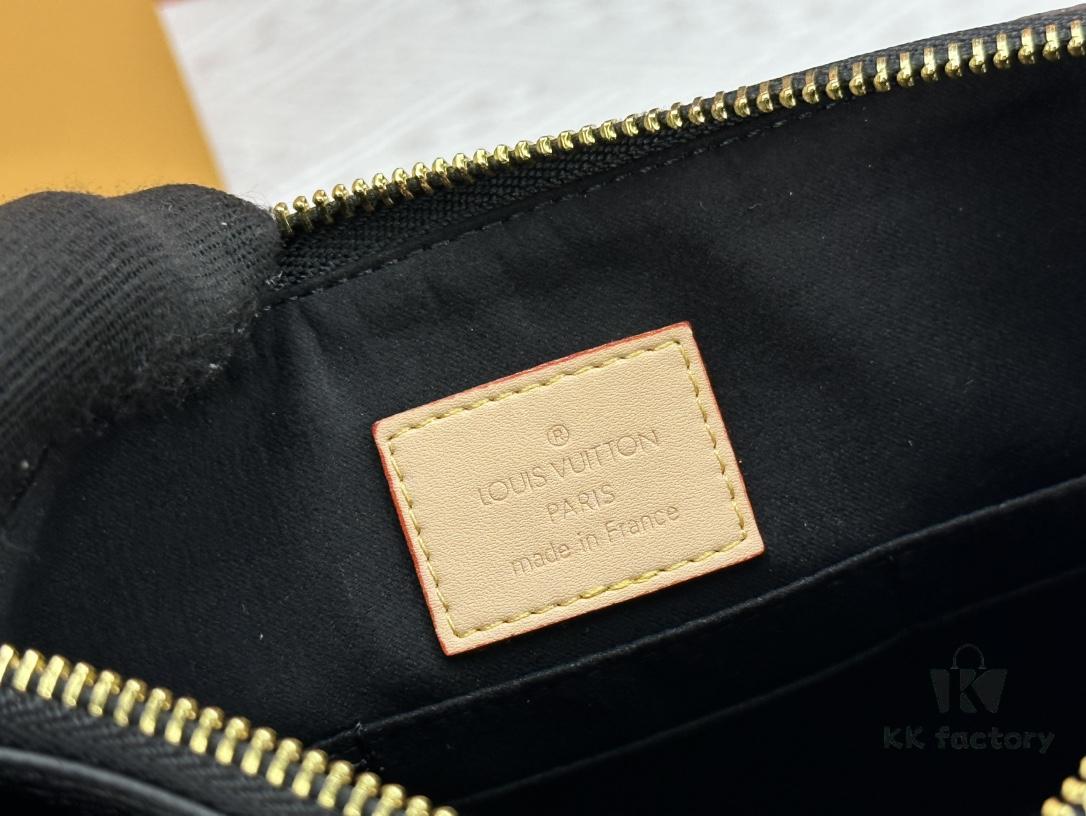 M60910, Real Item Photography, Exquisitely Crafted Pallas Handbag Combining Classic Monogram Canvas with Vibrant Colors for a Delightful Effect