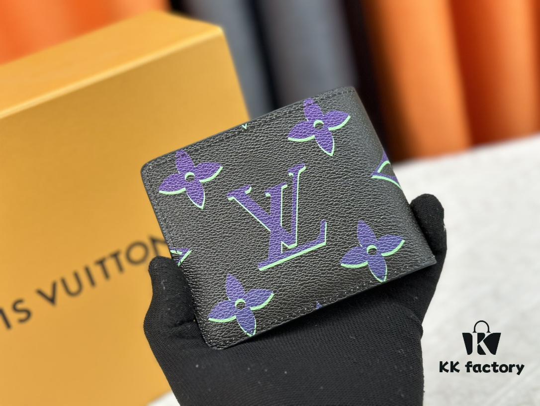 Wallet Model: M62297 Louis Vuitton Classic Brazza Wallet in Damier Graphite Pixel Canvas