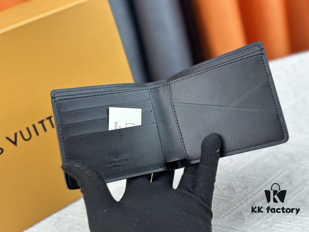 Wallet Model: M62297 Louis Vuitton Classic Brazza Wallet in Damier Graphite Pixel Canvas