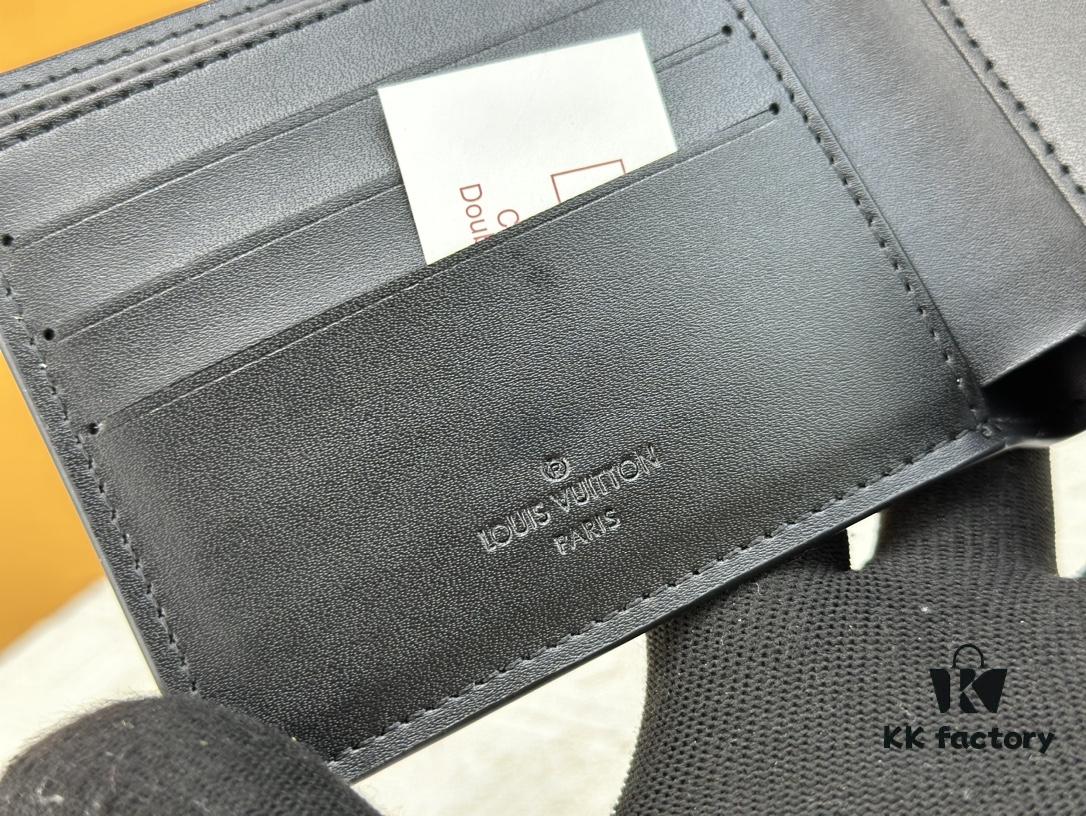 Wallet Model: M62297 Louis Vuitton Classic Brazza Wallet in Damier Graphite Pixel Canvas