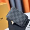 Top-Grade Original Louis Vuitton Hybrid Wallet in Black Monogram Shadow Leather
