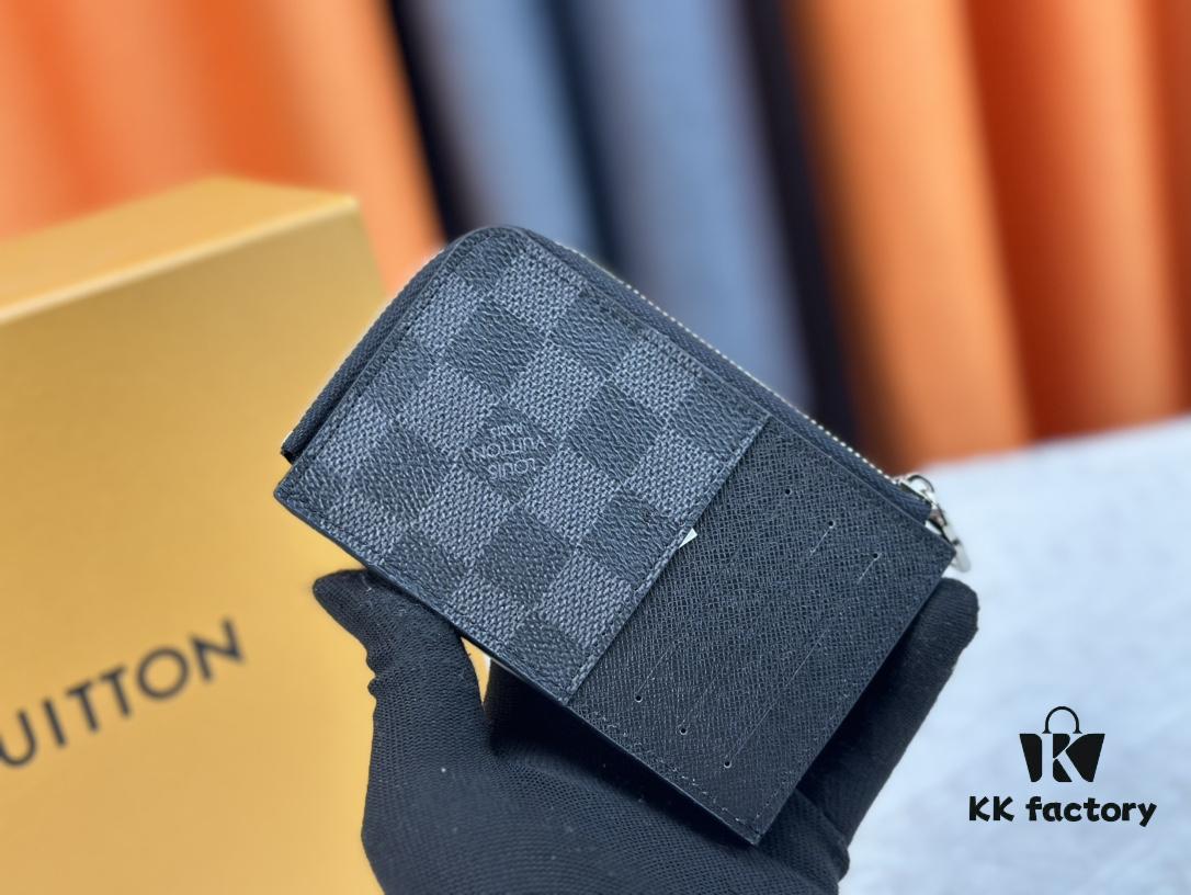 Top-Grade Original Louis Vuitton Hybrid Wallet in Black Monogram Shadow Leather