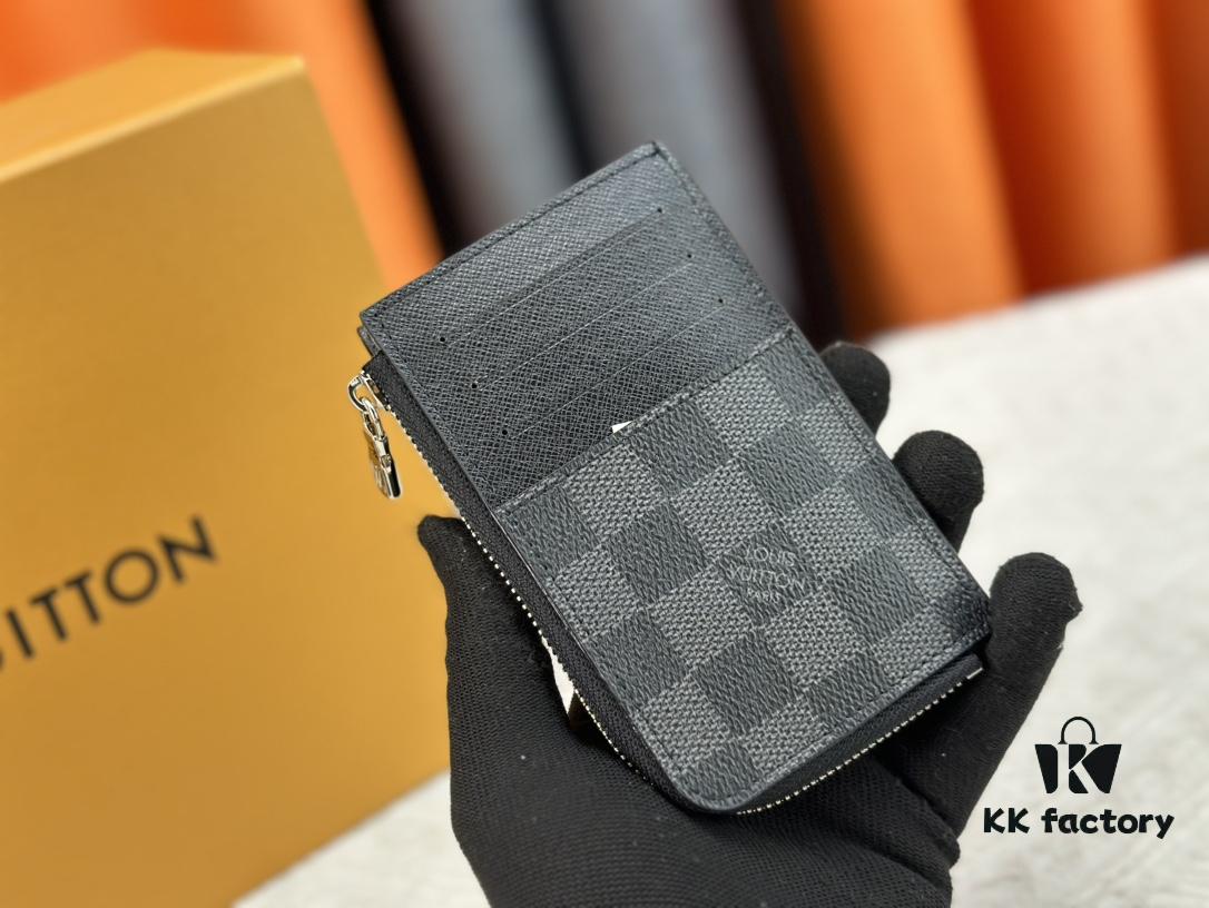 Top-Grade Original Louis Vuitton Hybrid Wallet in Black Monogram Shadow Leather
