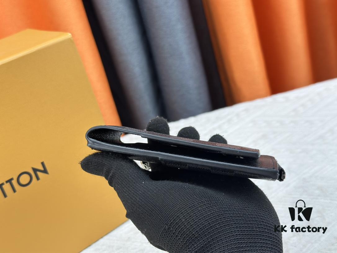 Top-Grade Original Louis Vuitton Hybrid Wallet in Black Monogram Shadow Leather