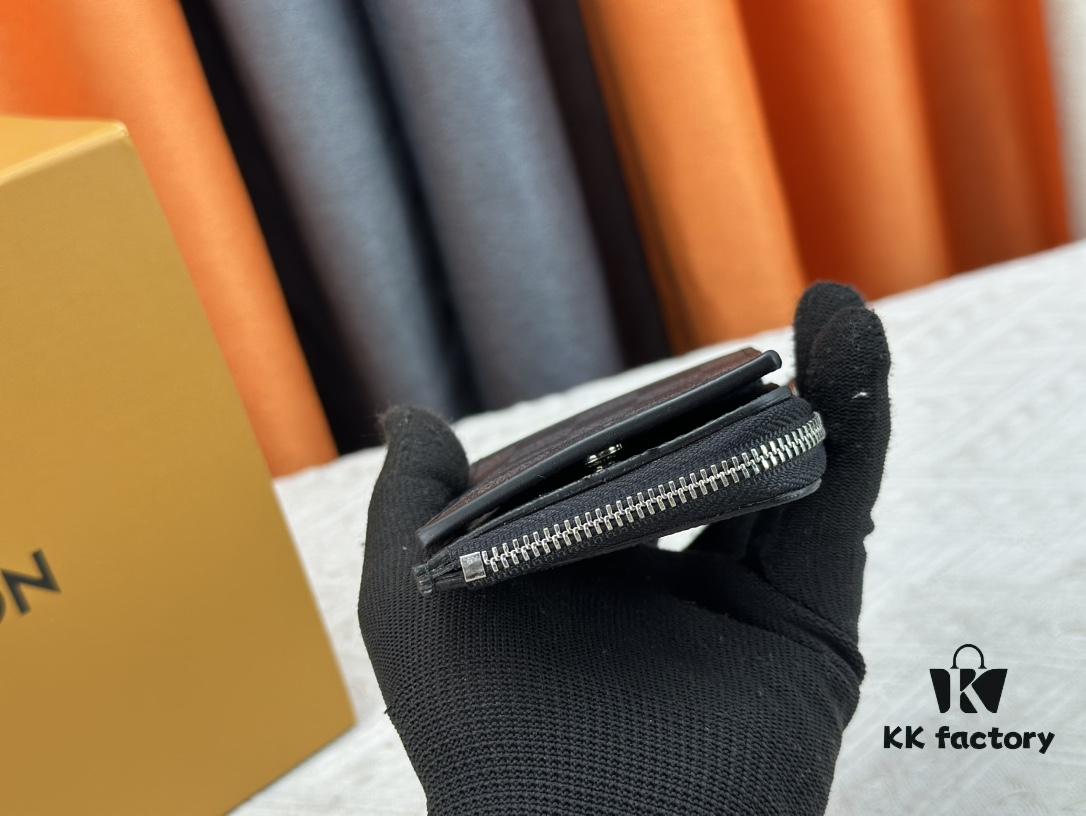 Top-Grade Original Louis Vuitton Hybrid Wallet in Black Monogram Shadow Leather