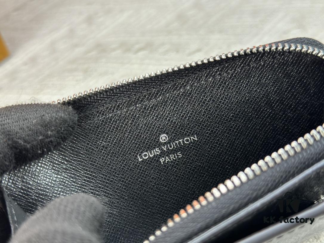 Top-Grade Original Louis Vuitton Hybrid Wallet in Black Monogram Shadow Leather