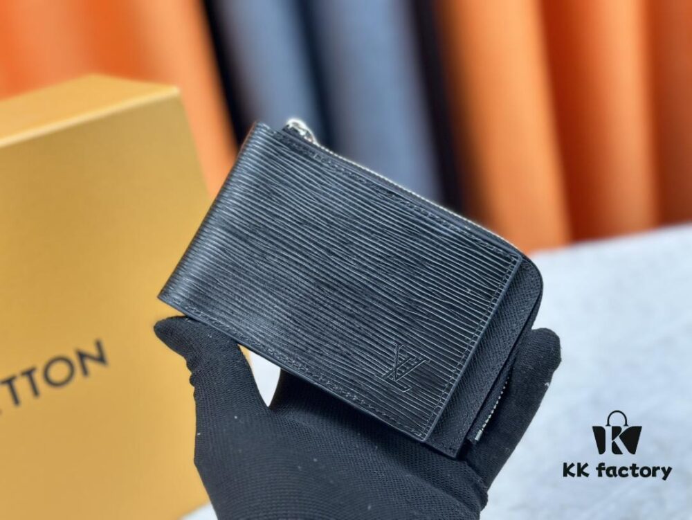 Top-Grade Original This New Hybrid Wallet is Crafted from Black Monogram Shadow Leather, Ingeniously Combining a Card Holder with Louis Vuitton's Best-Selling Multiple Wallet