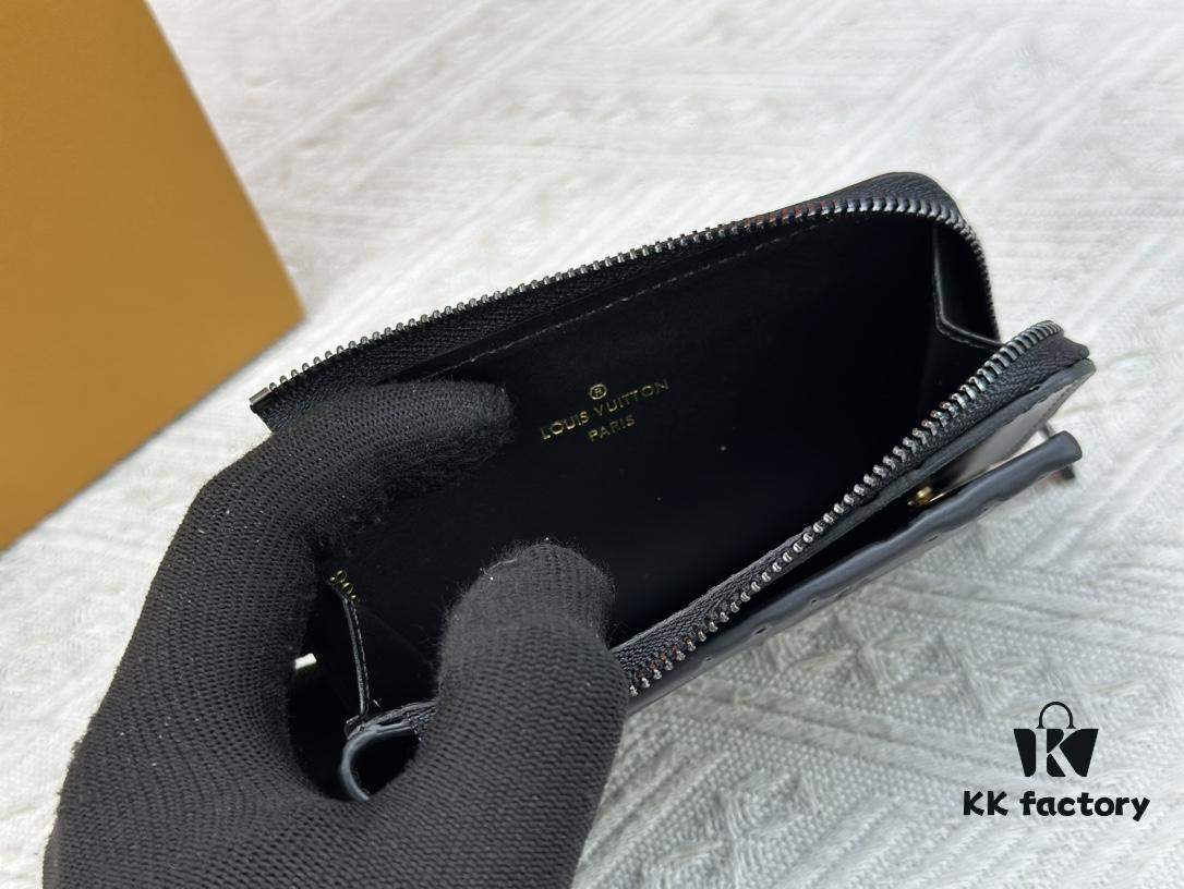 Top-Grade Original Louis Vuitton Hybrid Wallet in Black Monogram Shadow Leather