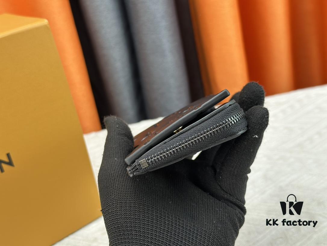 Top-Grade Original Louis Vuitton Hybrid Wallet in Black Monogram Shadow Leather