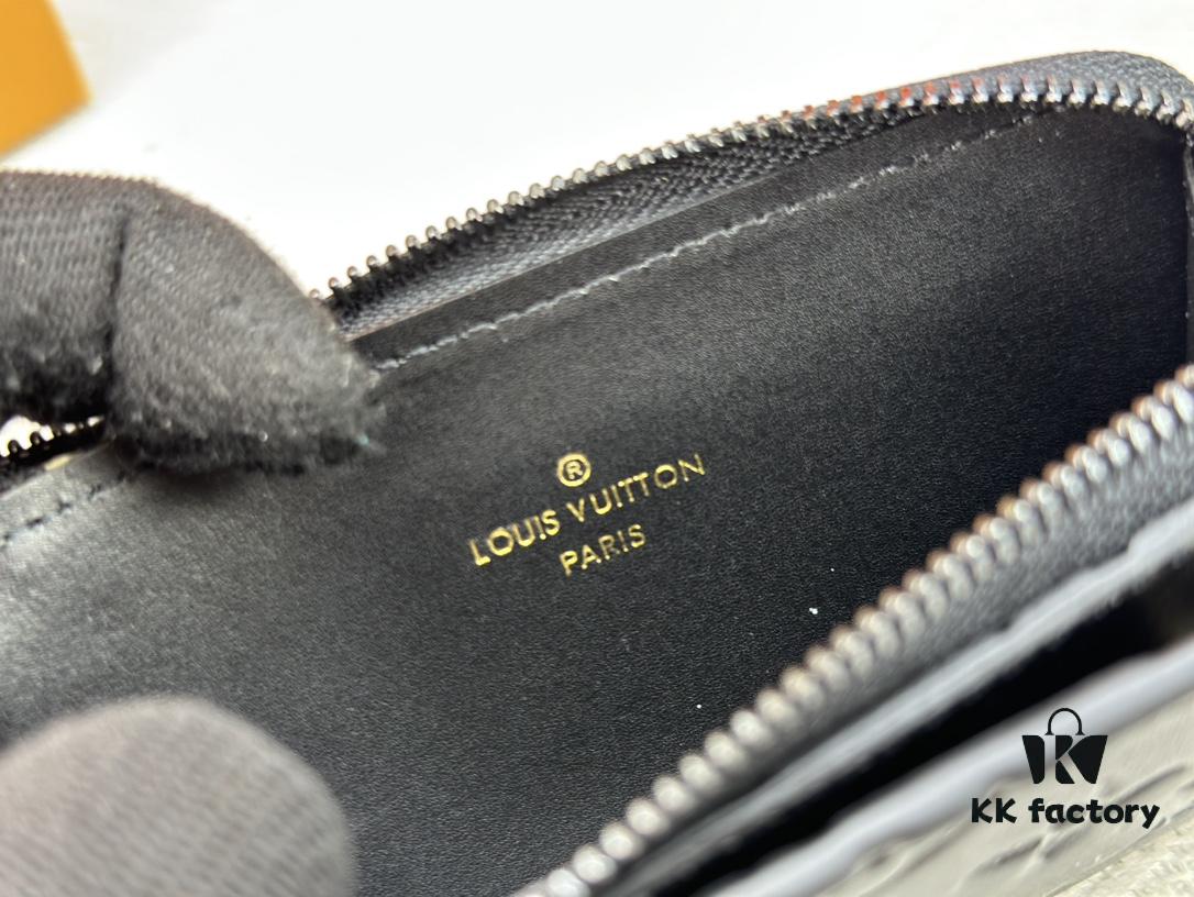 Top-Grade Original Louis Vuitton Hybrid Wallet in Black Monogram Shadow Leather