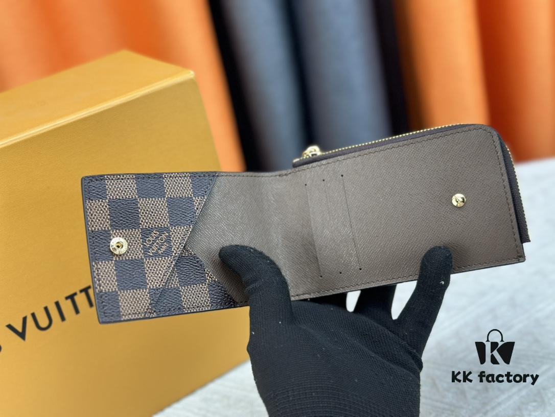 Top-Grade Original Louis Vuitton Hybrid Wallet in Black Monogram Shadow Leather