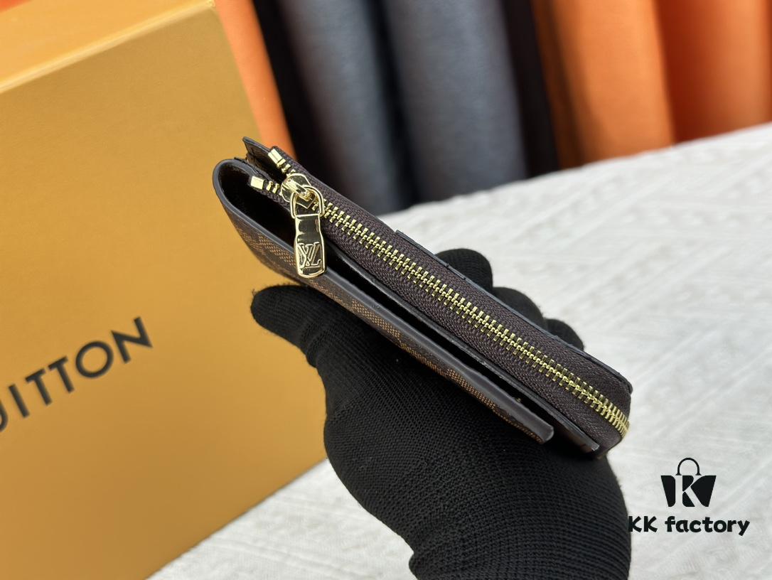 Top-Grade Original Louis Vuitton Hybrid Wallet in Black Monogram Shadow Leather