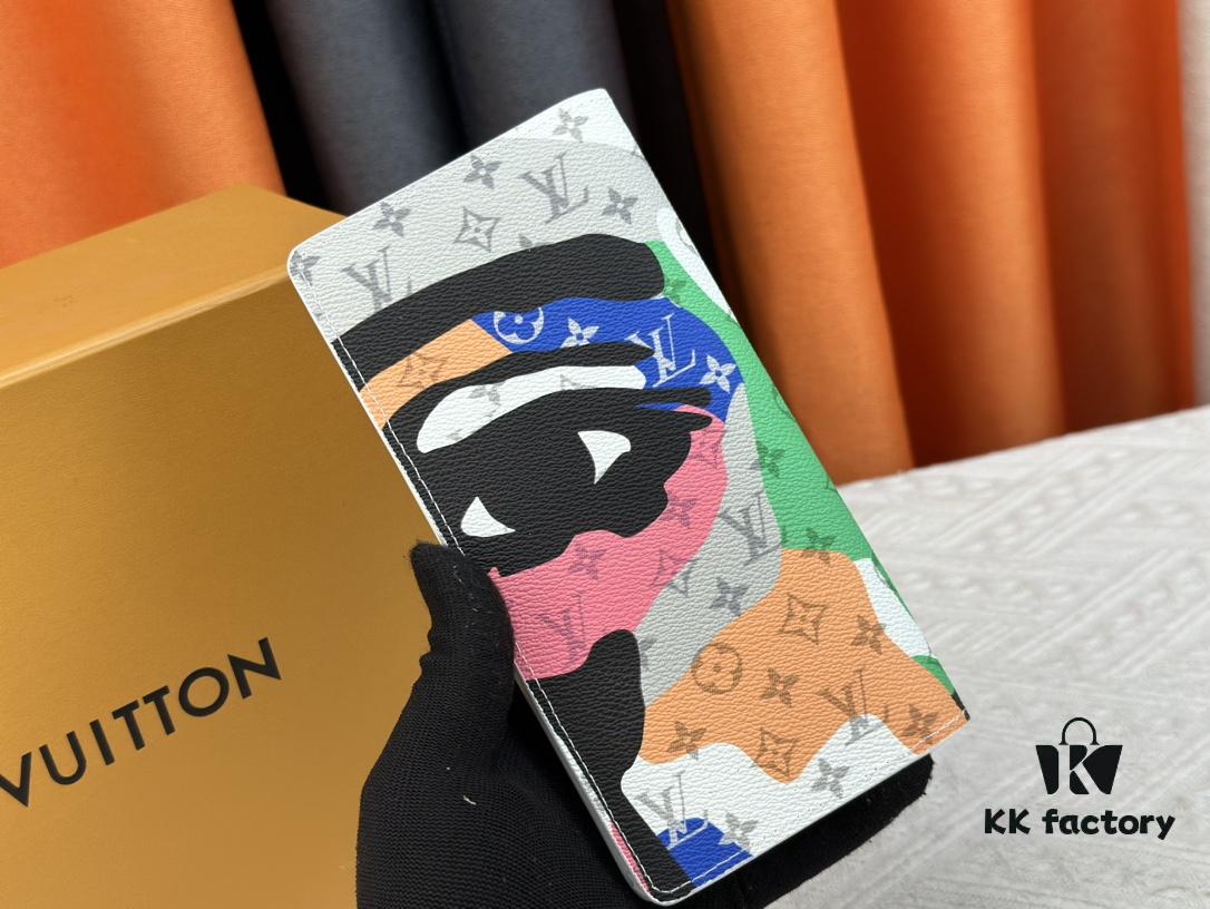 Wallet Model: N62665 Louis Vuitton Classic Brazza Wallet in Damier Graphite Pixel Canvas