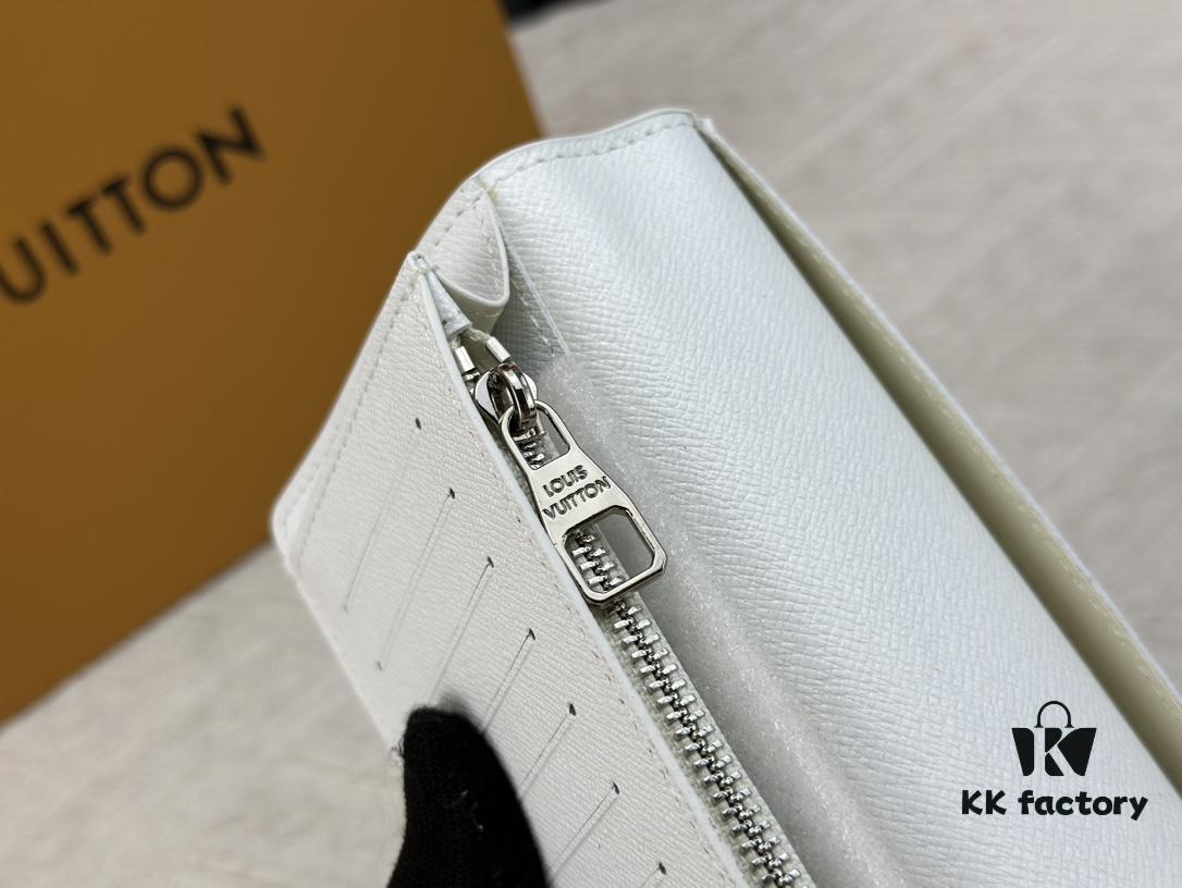 Wallet Model: N62665 Louis Vuitton Classic Brazza Wallet in Damier Graphite Pixel Canvas