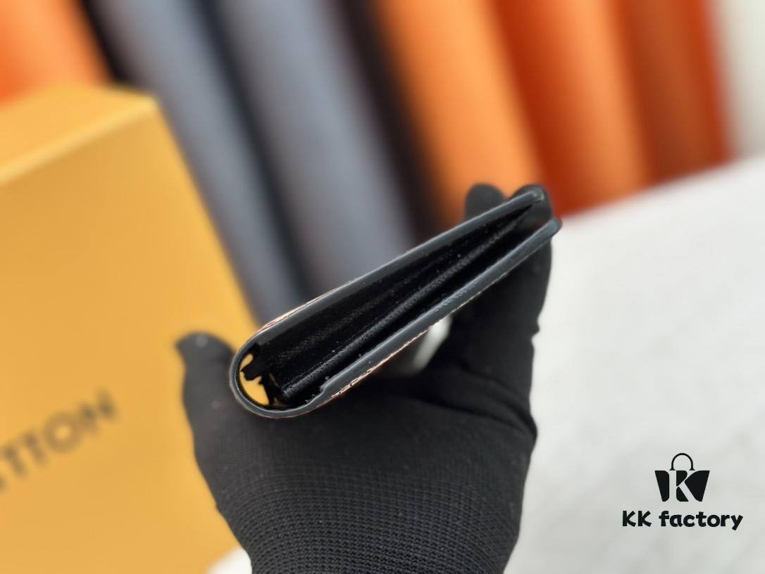 Wallet Model: N62665 Louis Vuitton Classic Brazza Wallet in Damier Graphite Pixel Canvas with Digital-Inspired Design