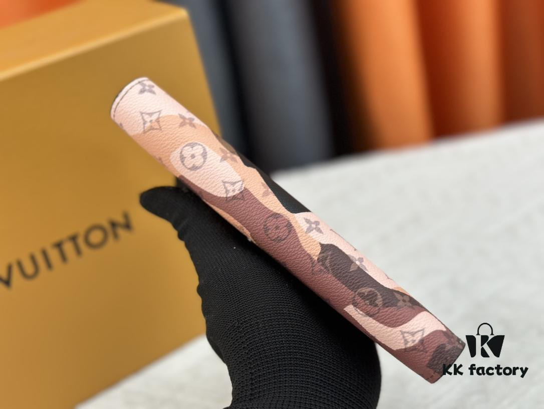 Wallet Model: N62665 Louis Vuitton Classic Brazza Wallet in Damier Graphite Pixel Canvas with Digital-Inspired Design