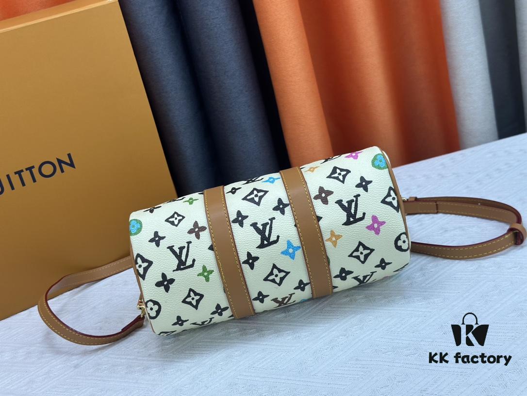 M24849 White Color Black Color Pillow Bag