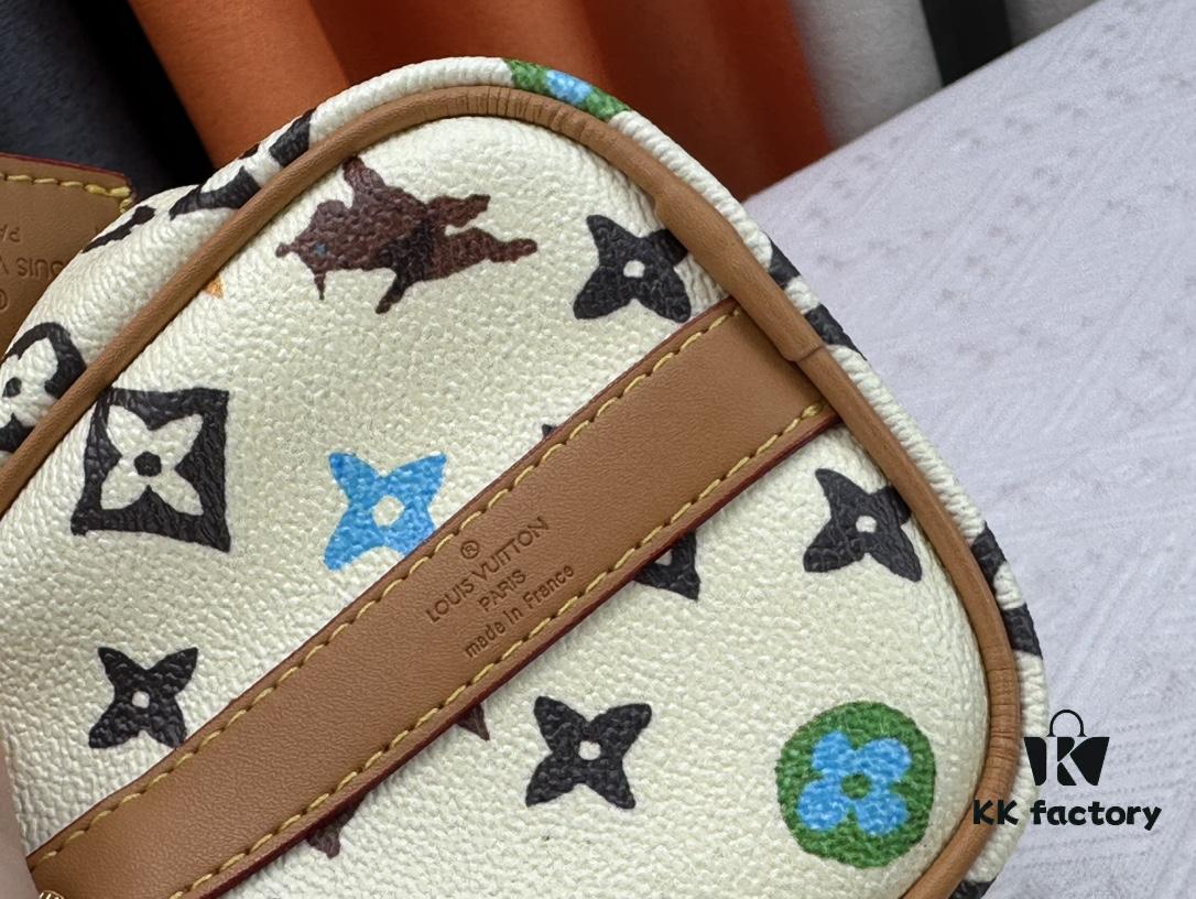 M24849 White Color Black Color Pillow Bag