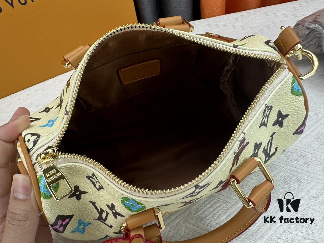 M24849 White Color Black Color Pillow Bag