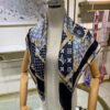 Luxury Custom Let's Go Monogram Silk Scarf – High-End Jacquard Mulberry Silk Square Shawl 90x90cm