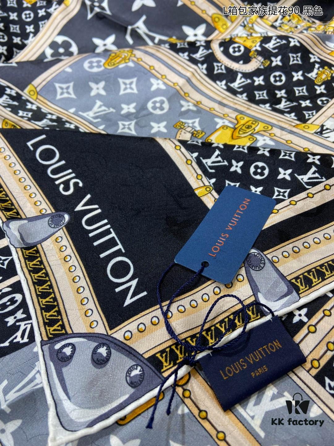 Luxury Custom Let's Go Monogram Silk Scarf – High-End Jacquard Mulberry Silk Square Shawl 90x90cm