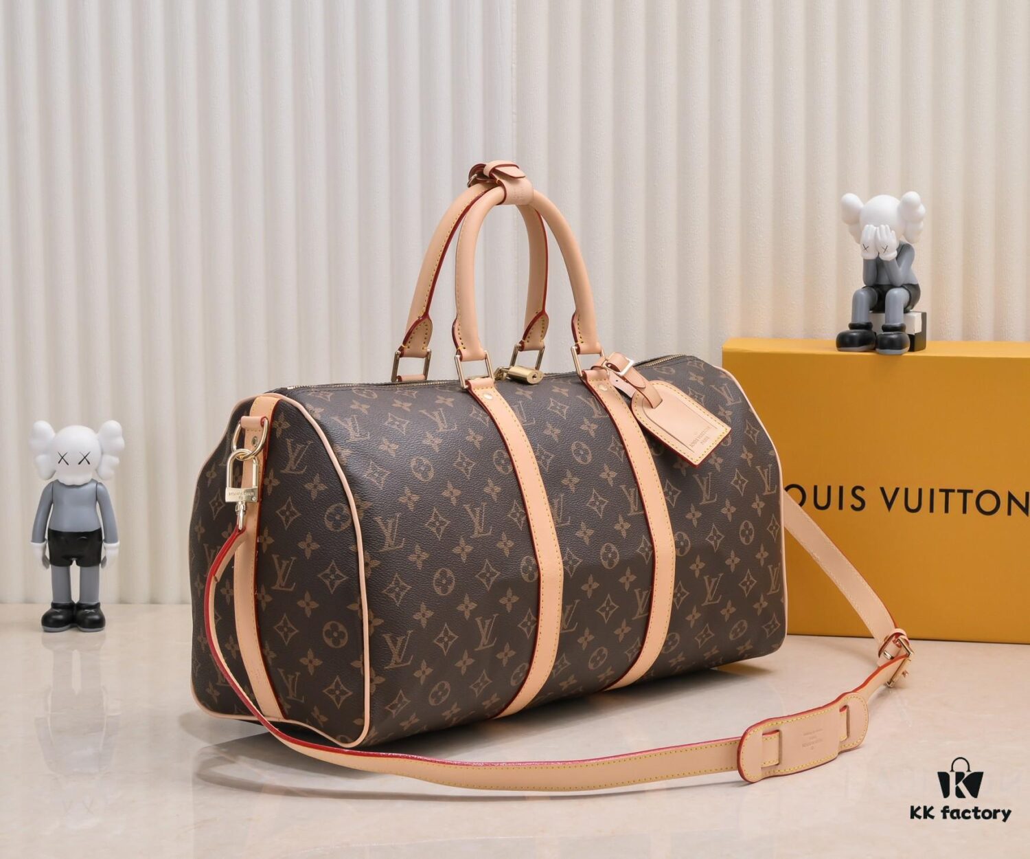 Exclusive Real Shot - Upgraded Version ‼️ Authentic Product ‼️ Highly Acclaimed – Three Sizes Restocked, Universal Travel Bag! KEEPALL 455055 Travel Bag in 5 Colors (with Shoulder Strap) 40568 41418 M41416 M41414