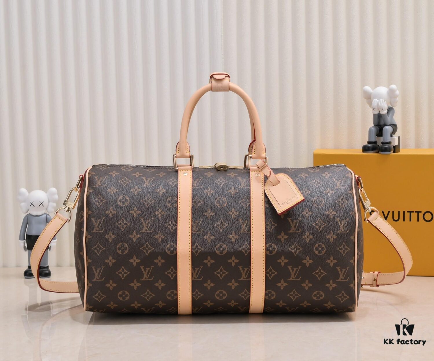 Exclusive Real Shot - Upgraded Version ‼️ Authentic Product ‼️ Highly Acclaimed – Three Sizes Restocked, Universal Travel Bag! KEEPALL 455055 Travel Bag in 5 Colors (with Shoulder Strap) 40568 41418 M41416 M41414