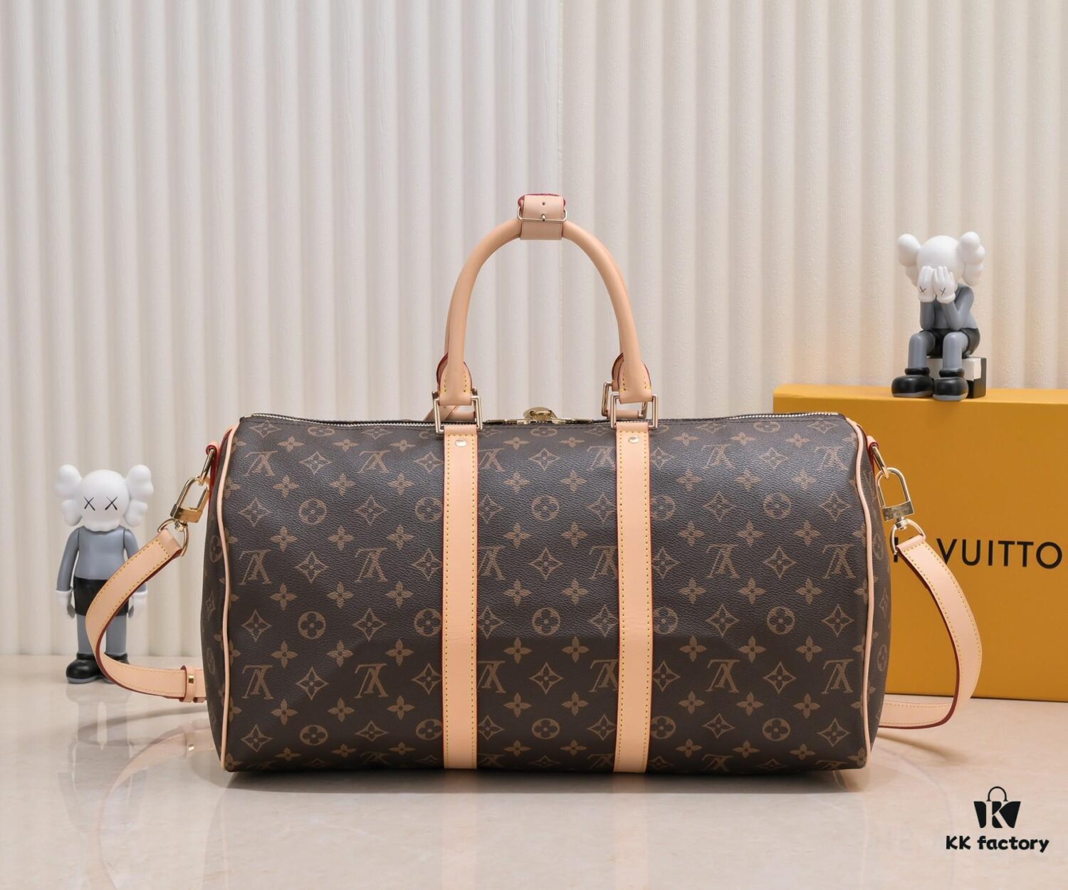 Exclusive Real Shot - Upgraded Version ‼️ Authentic Product ‼️ Highly Acclaimed – Three Sizes Restocked, Universal Travel Bag! KEEPALL 455055 Travel Bag in 5 Colors (with Shoulder Strap) 40568 41418 M41416 M41414