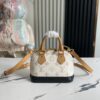 M46895 White Flower 82717 Mini Shell Bag Collection - New Launch Nano Alma Handbag