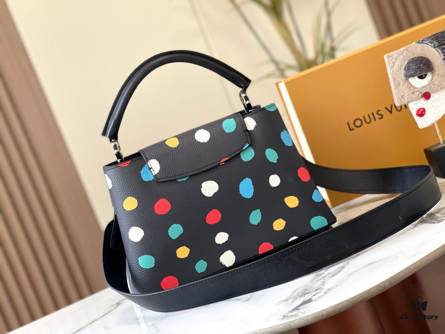 Upgraded M21665 LV x YK Capucines Medium Handbag