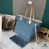 Upgraded M40995 Medium Denim Jacquard Tote Bag 💋💋 Louis Vuitton New Neverfull – A Fresh Reinterpretation of the Iconic Handbag