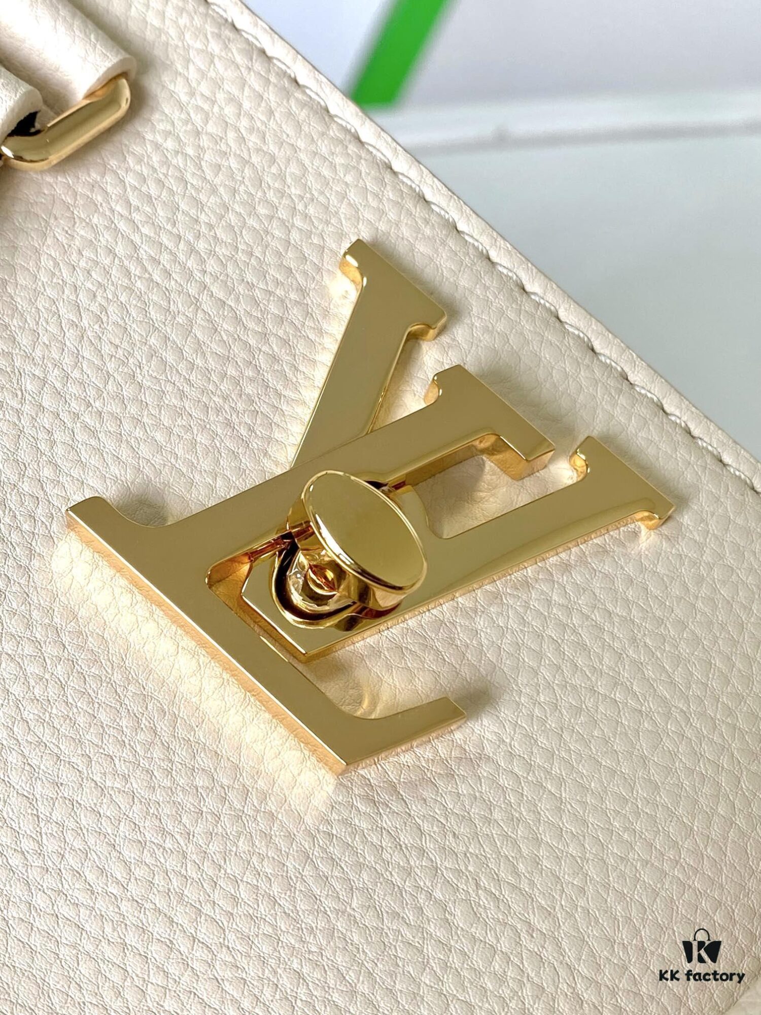 Lock & Go Handbag in Black M22311 and Beige M23637 - Premium Original Order, Smooth Grained Calfskin with LV Twist Lock