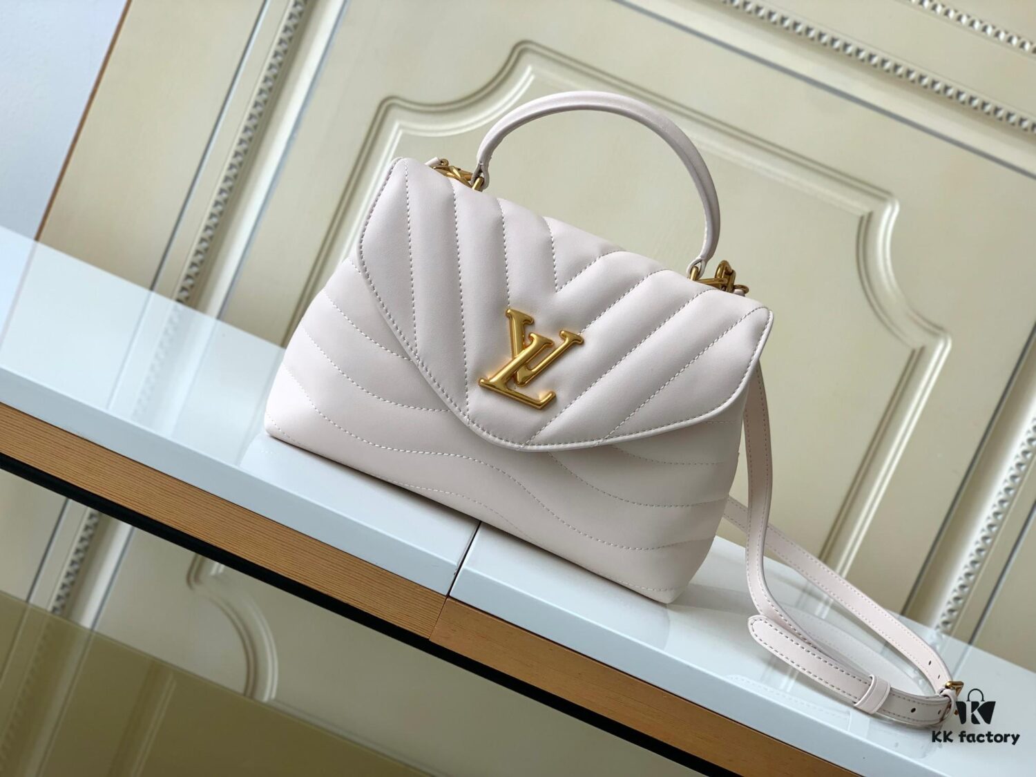 Louis Vuitton Hold Me Handbag in Black M21720 and White M21797 – New Wave Quilted Leather Collection