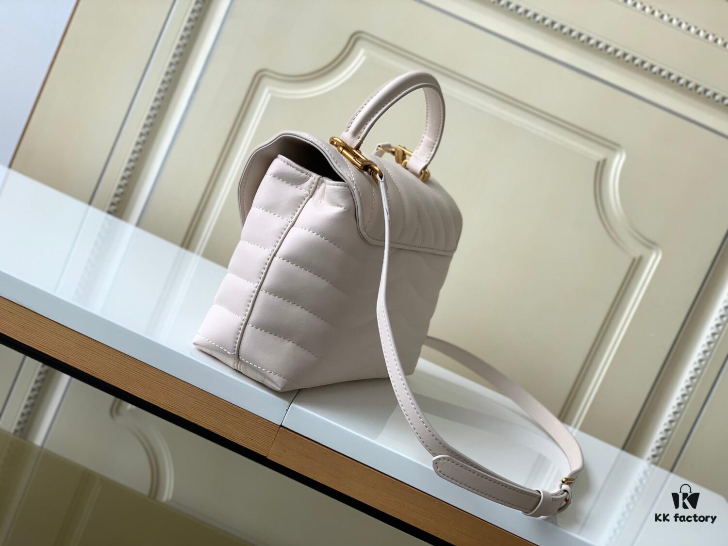 Louis Vuitton Hold Me Handbag in Black M21720 and White M21797 – New Wave Quilted Leather Collection