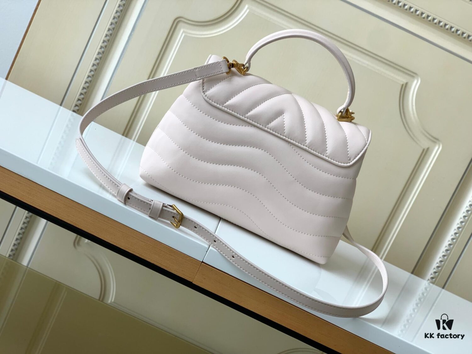 Louis Vuitton Hold Me Handbag in Black M21720 and White M21797 – New Wave Quilted Leather Collection