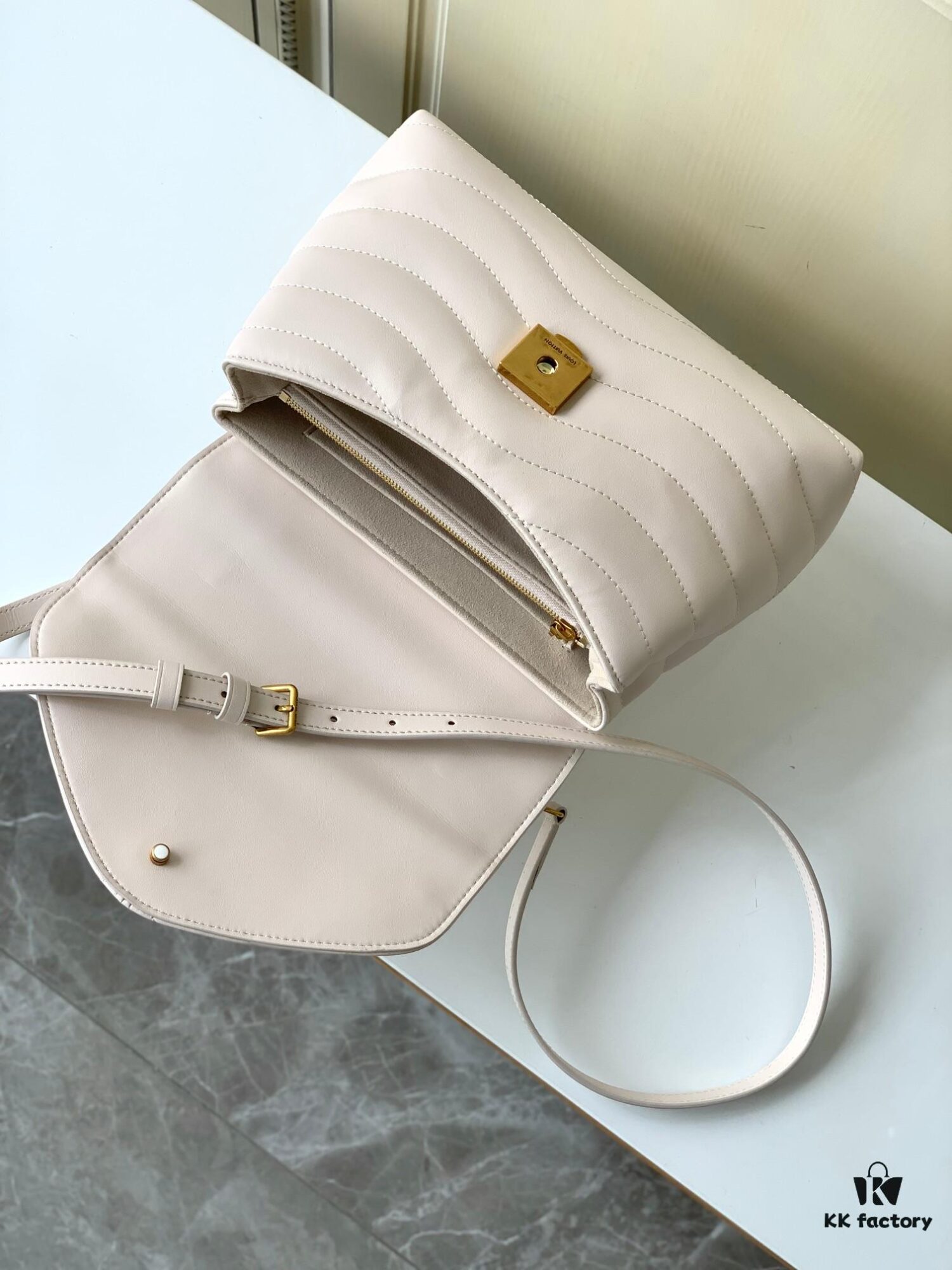 Louis Vuitton Hold Me Handbag in Black M21720 and White M21797 – New Wave Quilted Leather Collection